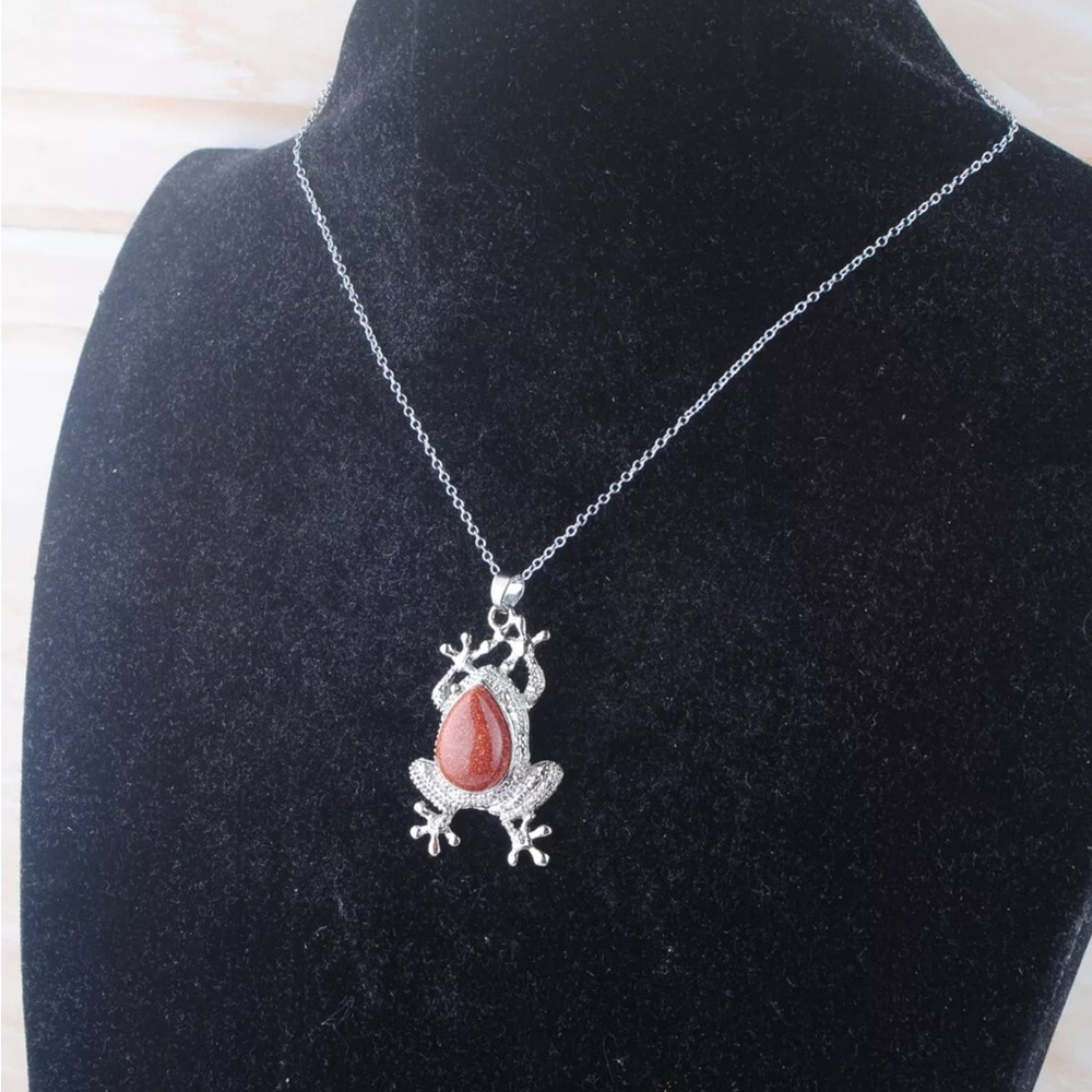 Sandstone Frog Necklacee